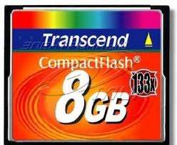 8GB Transcend Compact Flash Card