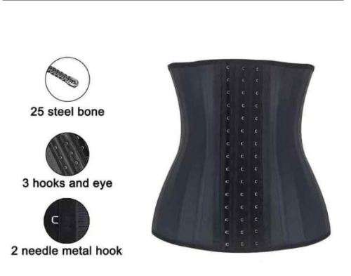 Waist Training Corset,  25 Steel Bone, 100% Latex