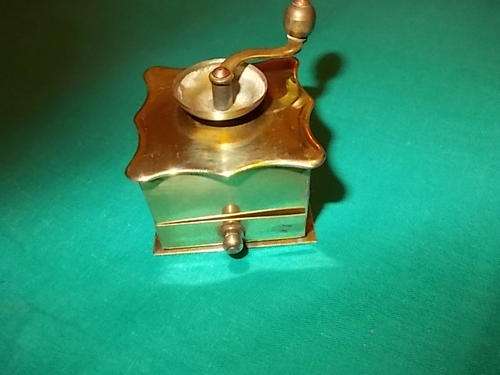 MINITURE BRASS COFFEE GRINDER