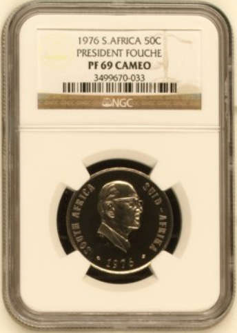 1976 50c PRES FOUCHE PF69CAMEO**FINEST KNOWN BY 2 GRADES!!