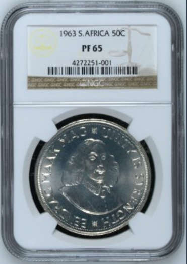 1963 SILVER 50c CROWN PF65**VERY LOW MINTAGE**RARE FIND IN THIS GRADE!!