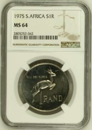 1975 SILVER R1 MS64**ONLY 9 COINS EVER GRADED MINTSTATE AT NGC!!