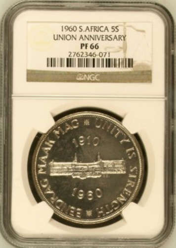 1960 5S CROWN PF66 UNION ANNIVERSARY**3rd FINEST KNOWN GRADE**MINTAGE 3360 ONLY!!