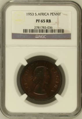 1953 1p PENNY PF65RB**3rd FINEST KNOWN GRADE!!