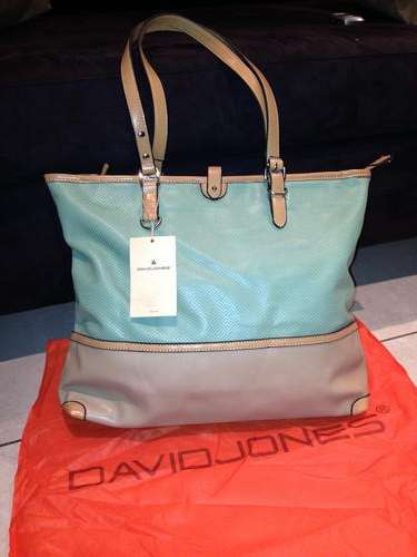 DAVID JONES MINT GREEN/CAMEL COMBINATION