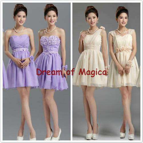 Bridesmaid Dress 2 Colors 4 Styles