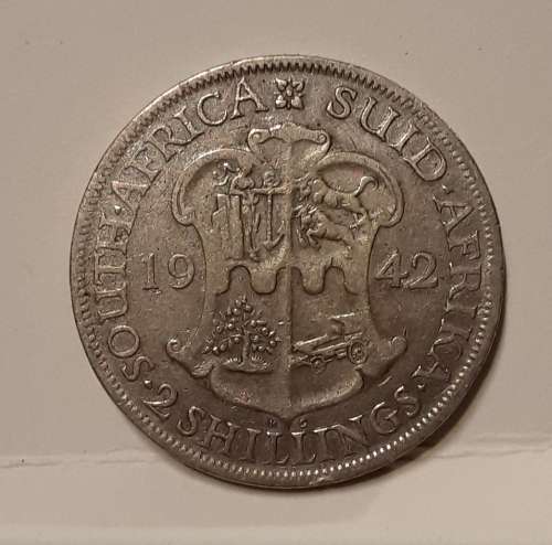 1942 South African 2 shillings