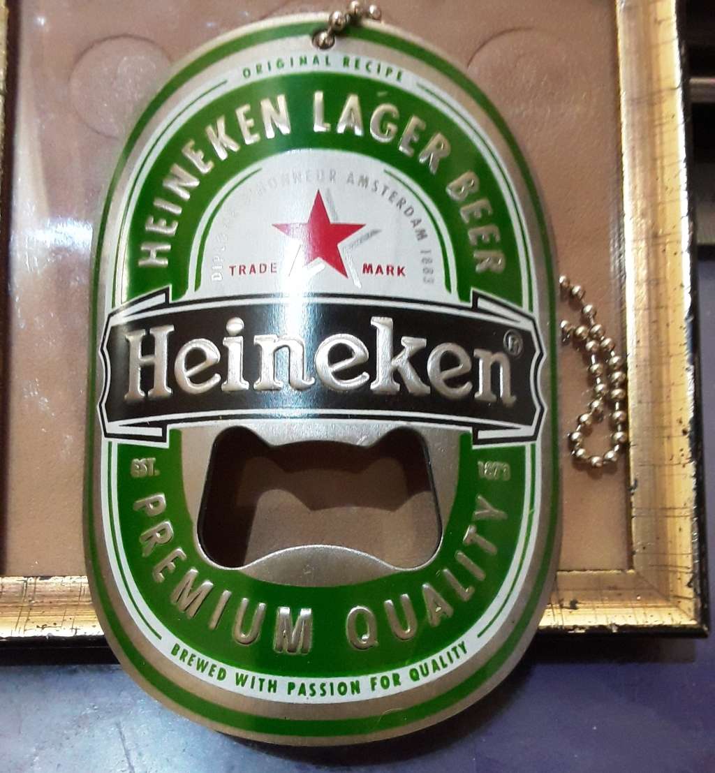 Heineken heavy duty bottle opener