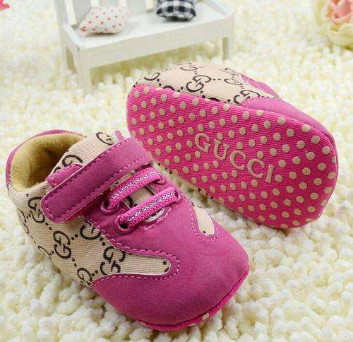 Pink gucci baby shoes hot sale