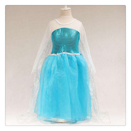 Frozen dress with cape