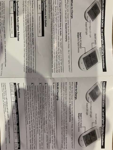Cell Phone Solar Charger