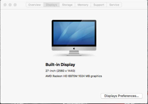 APPLE IMAC 27 INCH - INTEL CORE I5 @ 3.1GHZ - 8GB RAM - MID 2011