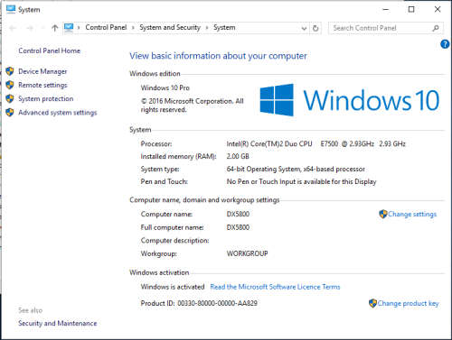HP Compaq DX 5800 SFF Business Desktop Intel Core 2 Duo. Windows 10 Pro Genuine and Office installed