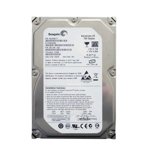 750GB Seagate Barracuda ES SATA III 3.5 inch Hard Drive