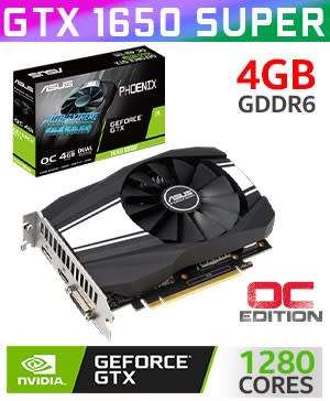 Nvidia GeForce GTX 1650 Super 4GB GDDR6 OC Gaming Graphics Card - Asus Phoenix. New Boxed