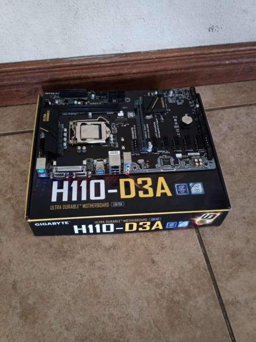 Gigabyte H110 LGA 1151 Intel 7th GEN + PENTIUM G4400 Bundle (Motherboard, Backplate, Processor)