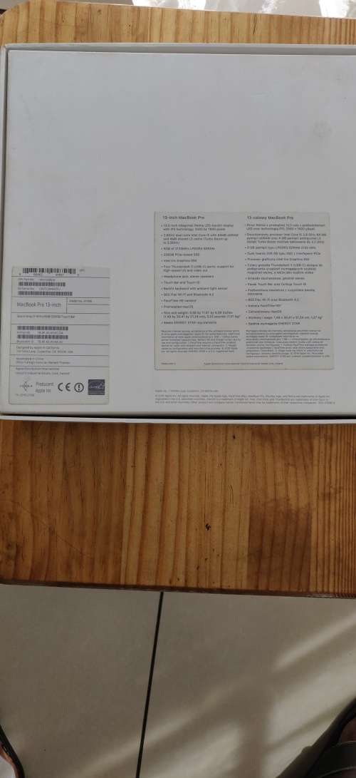 MacBook Pro 13 inch Retina with Touch Bar