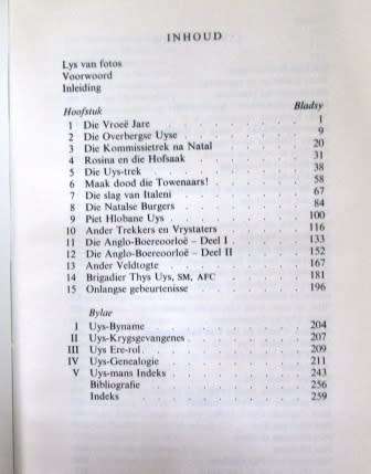 Die Uys Geskiedenis 1704-1974 - Ian Uys