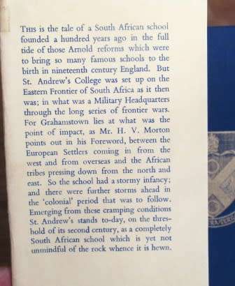 St Andrew's College Grahamstown 1855-1955