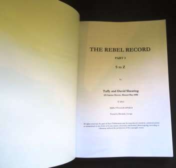 RESERVED FOR PIET SMITH The Rebel Record   - David and Taffy Shearing