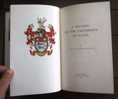 A History of the University of Natal - E.H. Brookes