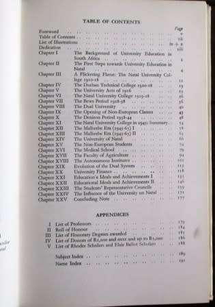 A History of the University of Natal - E.H. Brookes