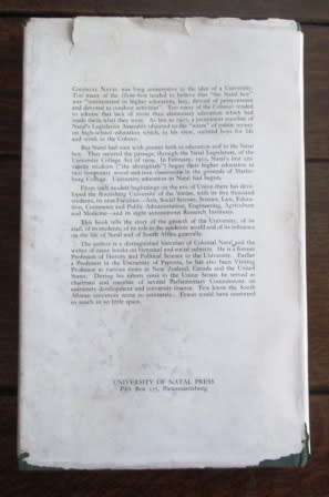 A History of the University of Natal - E.H. Brookes