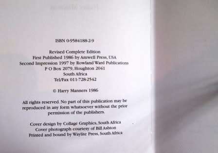 Kambaku - Harry Manners Rowland Ward limited edition 147/500 signed by publisher, slipcase SCARCE!