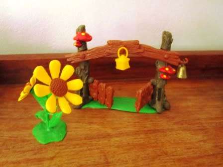 Original Vintage Smurf Gate Playset 40050