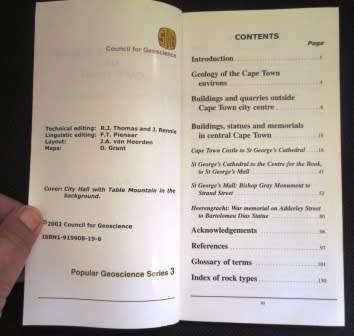 The Building Stones of Cape Town A geological walking tour - D.I. Cole Popular Geoscience series3