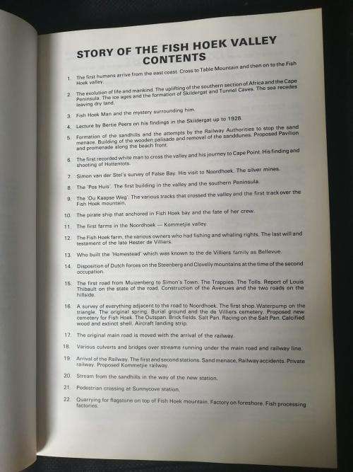 The Story of Fish Hoek Valley by Malcom Cobern