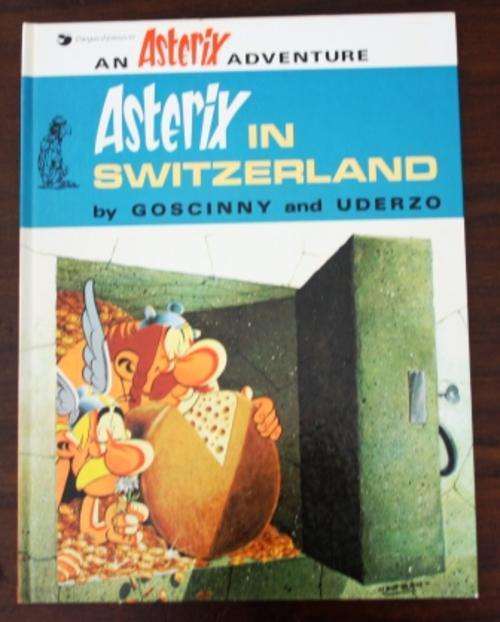 Asterix in Switzerland - Goscinny and Uderzo ( Hardback Hodder & Stoughton 8th Imp. 1979)