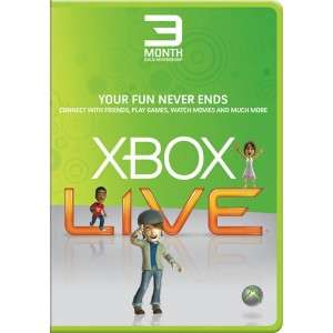 Xbox Live Gold Membership - 3 months