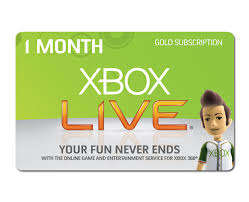Xbox Live Gold Membership - 1 month