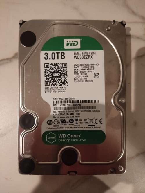 3TB Hard Drive - WD Green