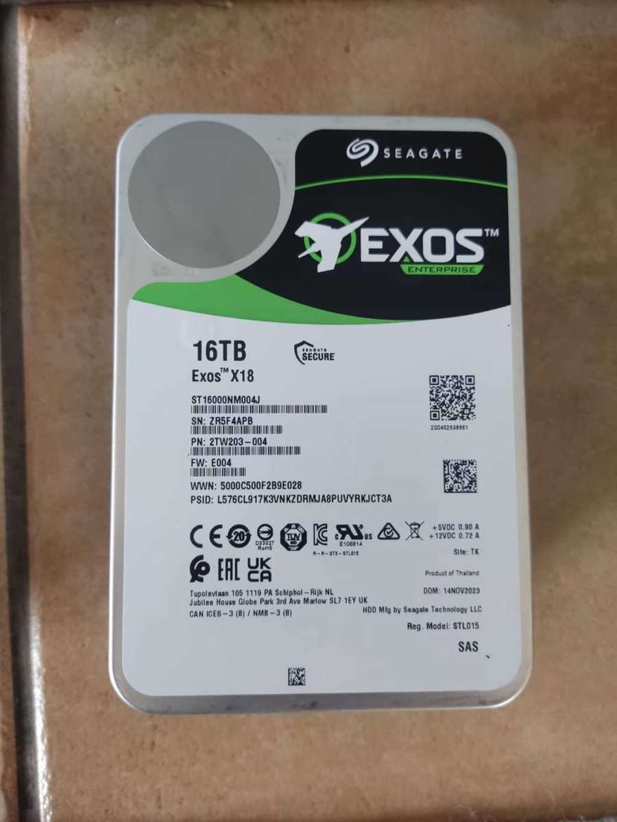 16TB Server Hard Drive (SAS) + Warranty - Like New