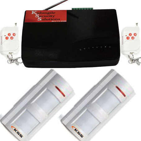 P1 GSM Security Alarm Control Unit With 2 Outdoor Pet-Friendly Motion Detectors