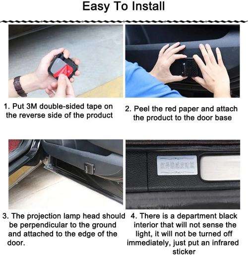 Batman Car Door Ghost Lights