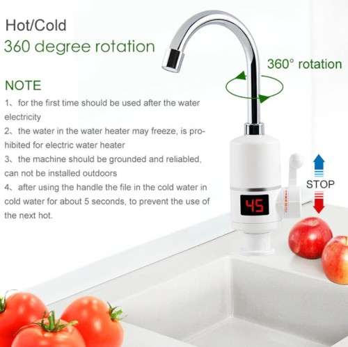 Instant Electric Heating Water Faucet - Vertical