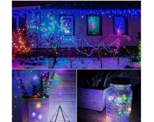 Solar LED string (wire) lights / bead lights(RGB / multi colour) 20M