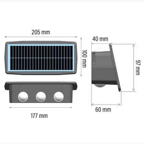 Solar LED Wall Light