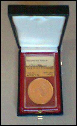1983 1 Ounce Gold Proof Krugerrand Graded, Slabed and Certified  by SAGCE with 102 points