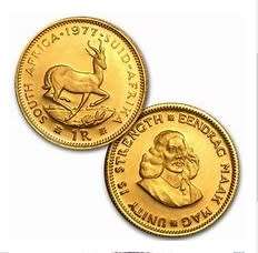 1982 - 10 Coins Long Proof Set With 1 Rand and 2 Rand Gold Coins In a S. African Mint Red Box