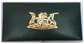 1982 - 8 Coins Short Proof Set, With 1 Rand Silver Coin, In an Original South African Mint Black Box