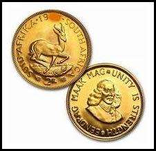 1983 1 Rand and 2 Rand Proof Gold Coins Set Presented In an Original South African Mint Green Box