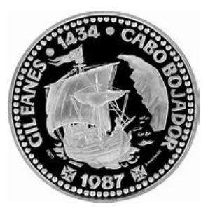 1987-1988 4 Coins Portuguese Prestige Proof Set, Series I, Portuguese Discoveries