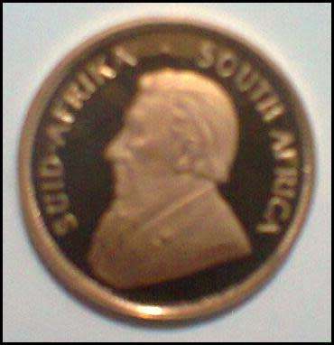 1989  1/2 Ounce Proof Gold Krugerrand Presented in a S.A Mint Red Box.