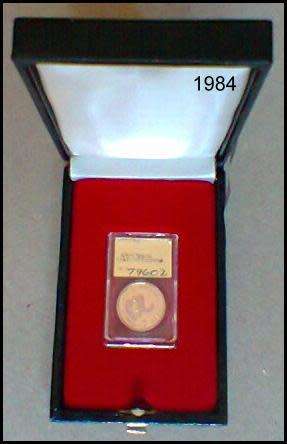 1984 1/10 Ounce Gold Proof Krugerrand, Graded Slabed and Certified