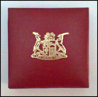 1981 - 1 Ounce Gold Krugerrand On a 14 Carats Gold Mounting With a 9 Carats Gold Chain in a S. M. Re