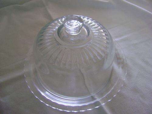 Glass Cheese plate with lid